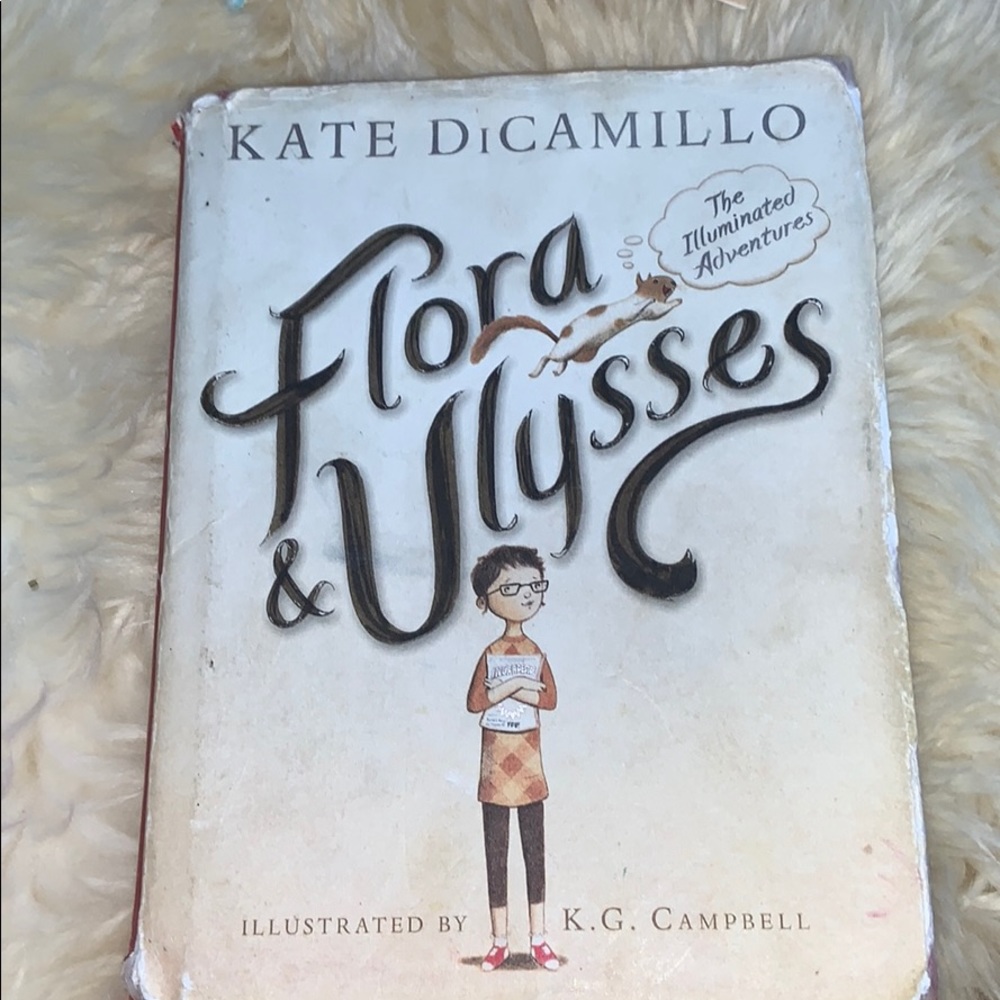 Flora and Ulysses book. Author Kate Dicamillo